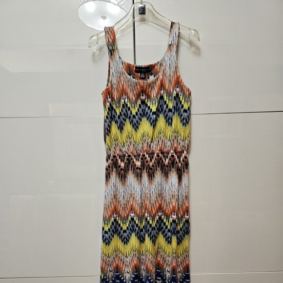 Midi Sleeveless Ethnic Bohemian MULTI-COLOR Dress - Picture 5 of 12